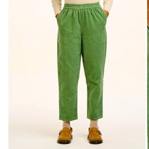 Lucy & Yak Billie Corduroy Green Bay Stretch Trousers Pants Perfect for Spring